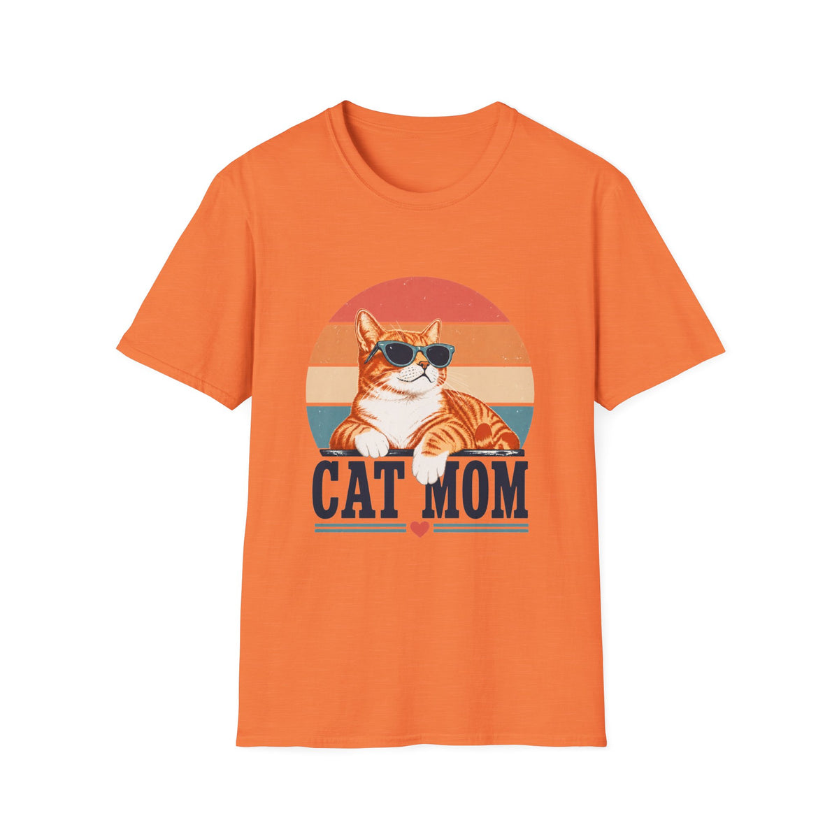 Cat Mom T-Shirt - Orange