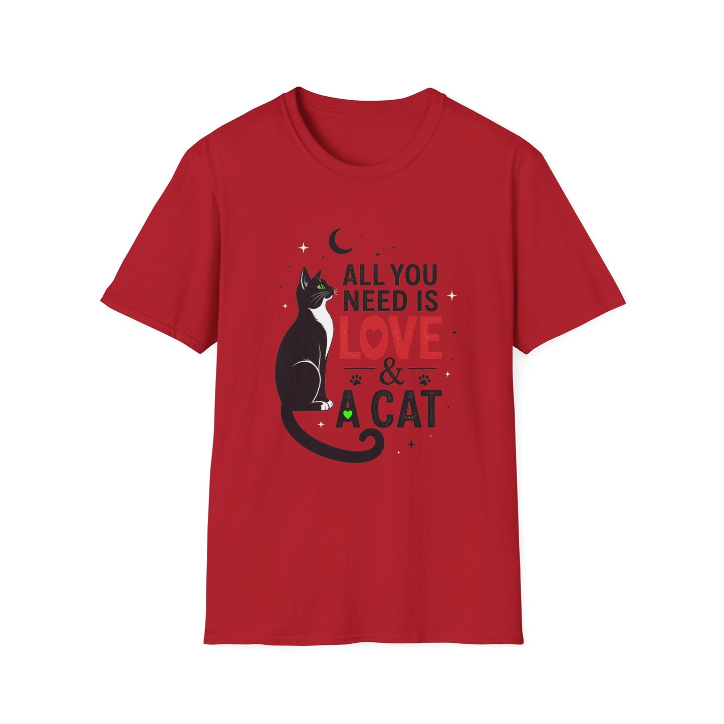 All You Need Is Love & A Cat T-Shirt
