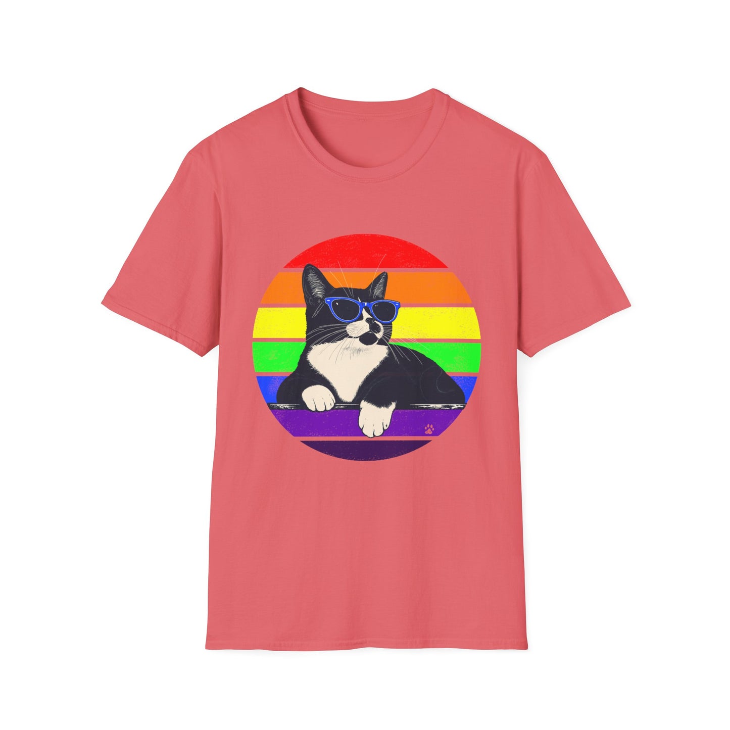 Rainbow Retro Graphic Charlie T-Shirt