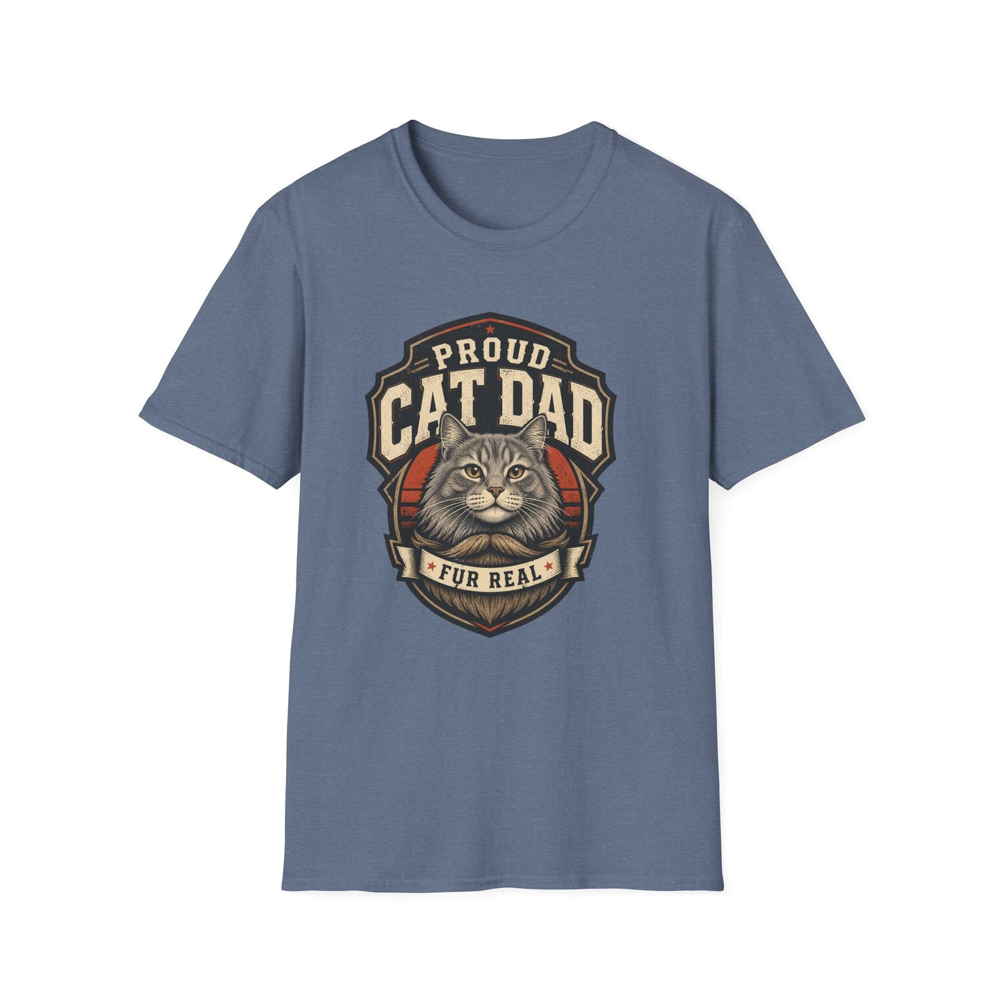 Cat Dad T-Shirt — Proud Cat Dad Fur Real