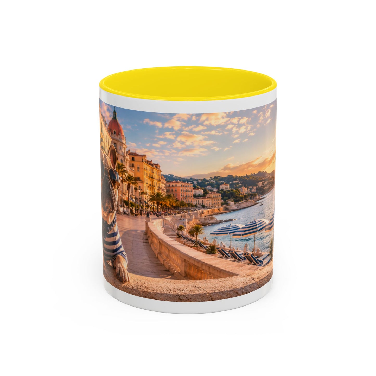 French Bulldog Beach Time Coffee Mug (11oz)
