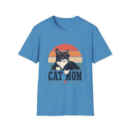 Cat Mom T-Shirt Tuxedo Cat