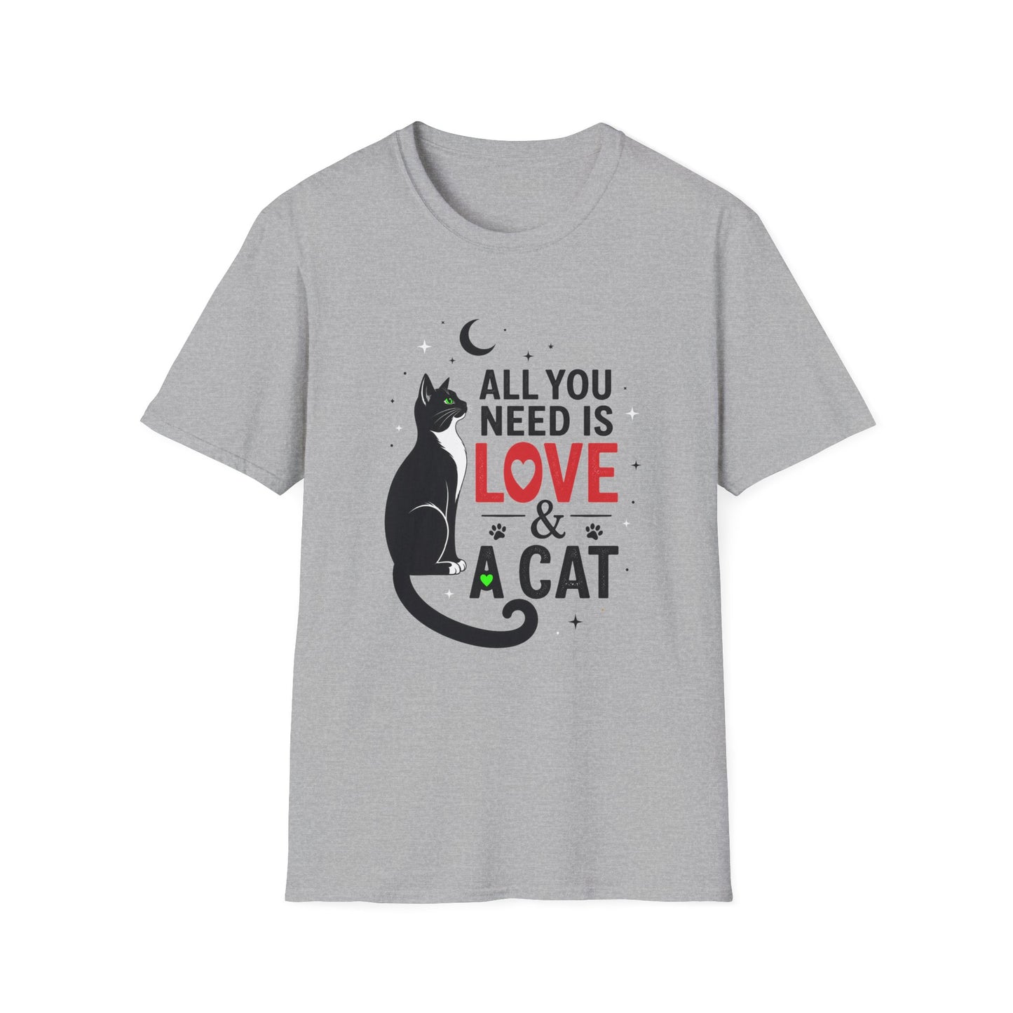 All You Need Is Love & A Cat T-Shirt