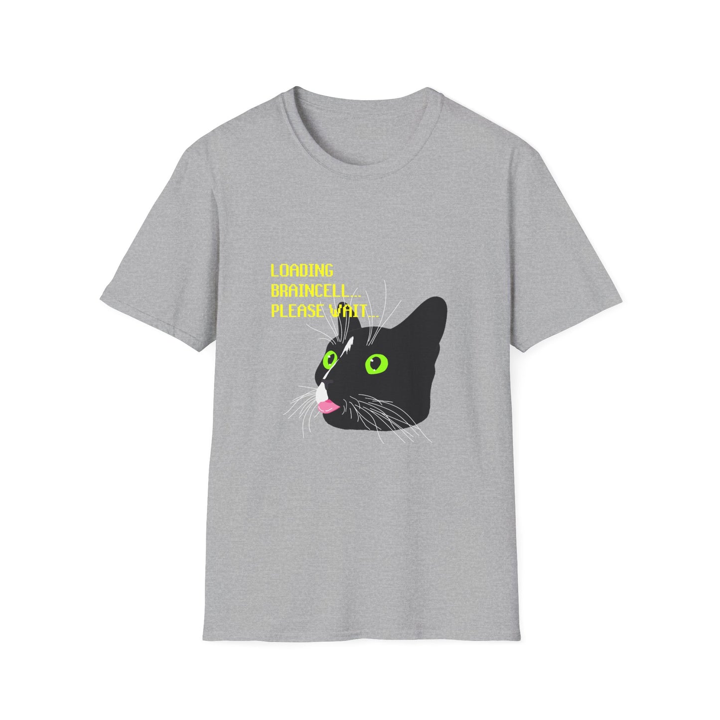 Cat T-Shirt - Loading Braincell Please Wait