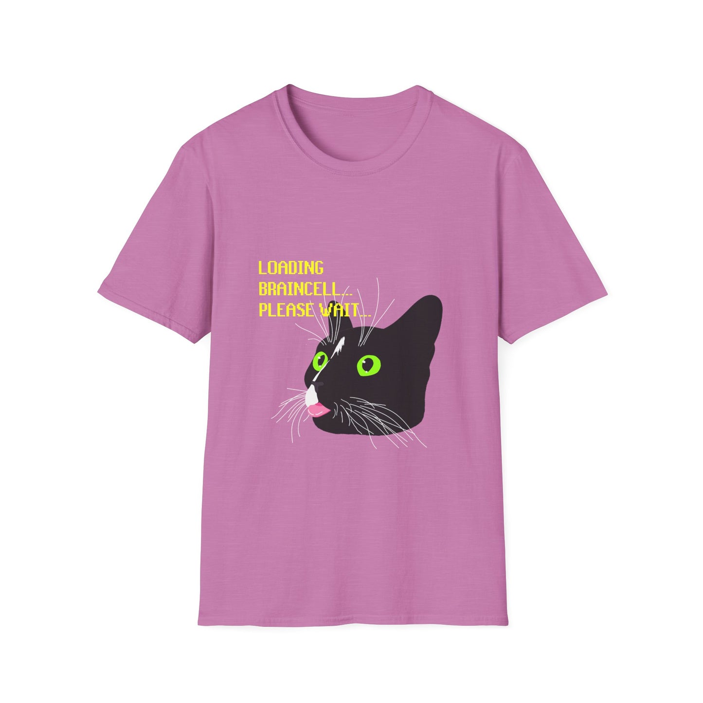 Cat T-Shirt - Loading Braincell Please Wait