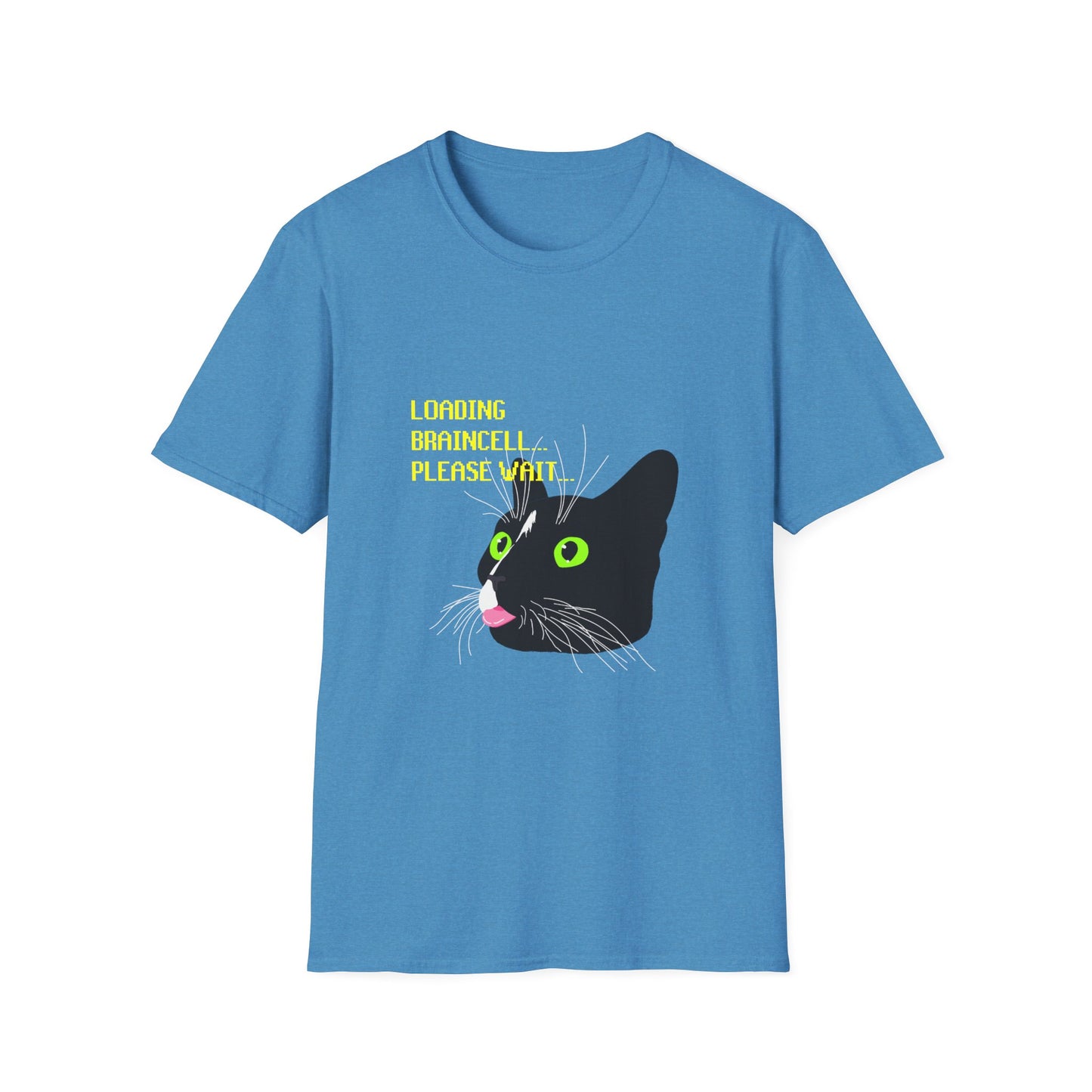 Cat T-Shirt - Loading Braincell Please Wait