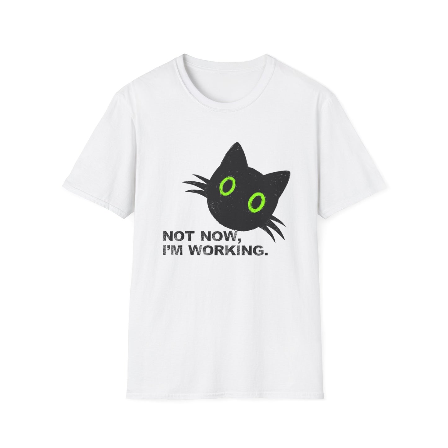 Not Now, I'm Working Cat T-shirt