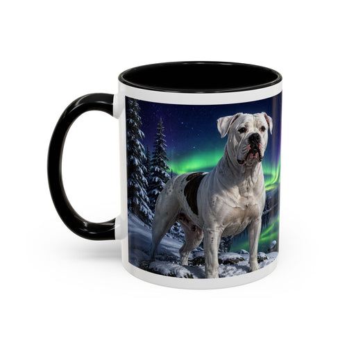 American Bulldog Aurora Night Coffee Mug