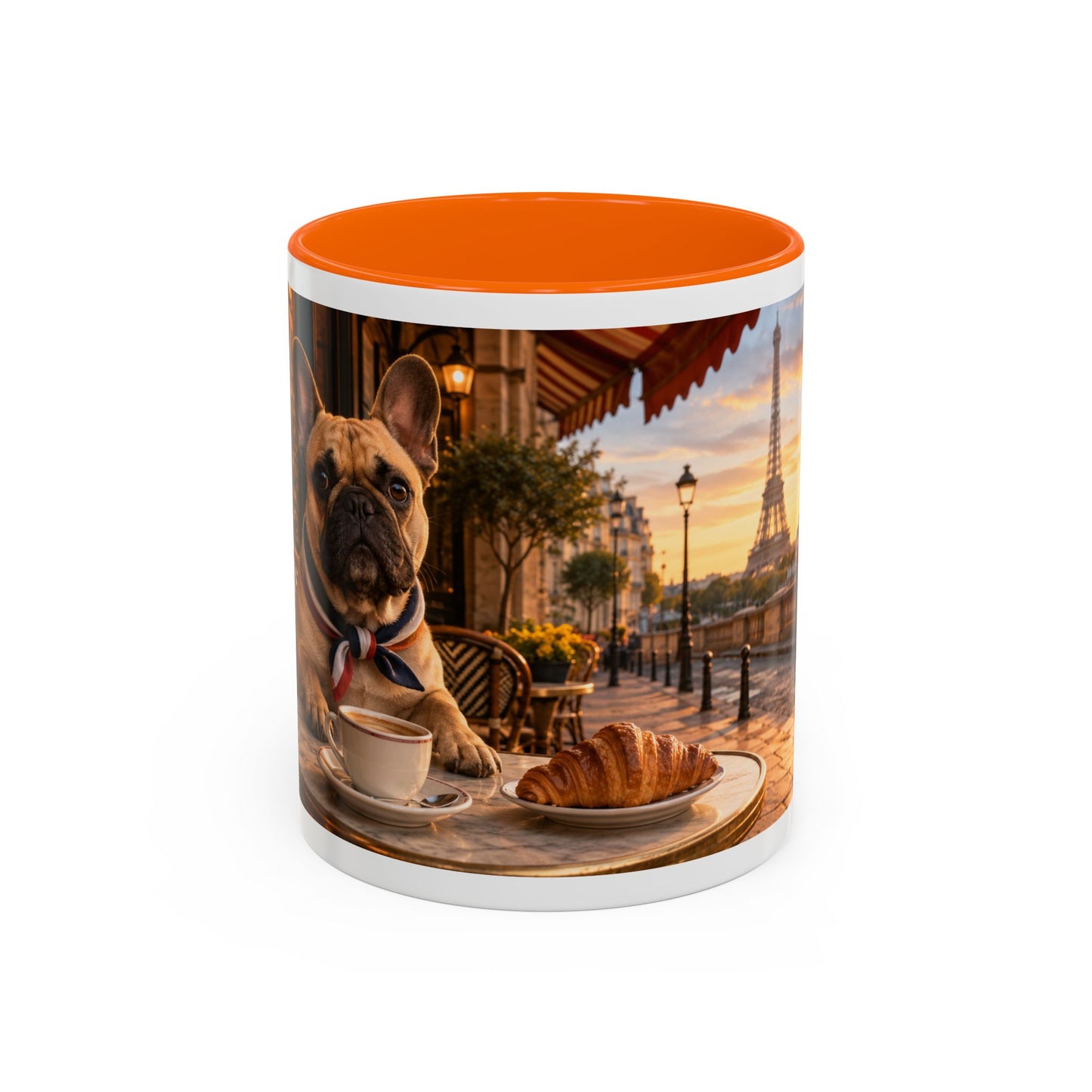 French Bulldog Paris Café Coffee Mug (11oz)