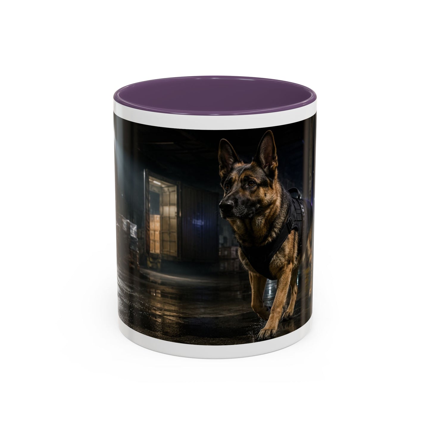 German Shepherd Police Dog Accent Mug (11oz)