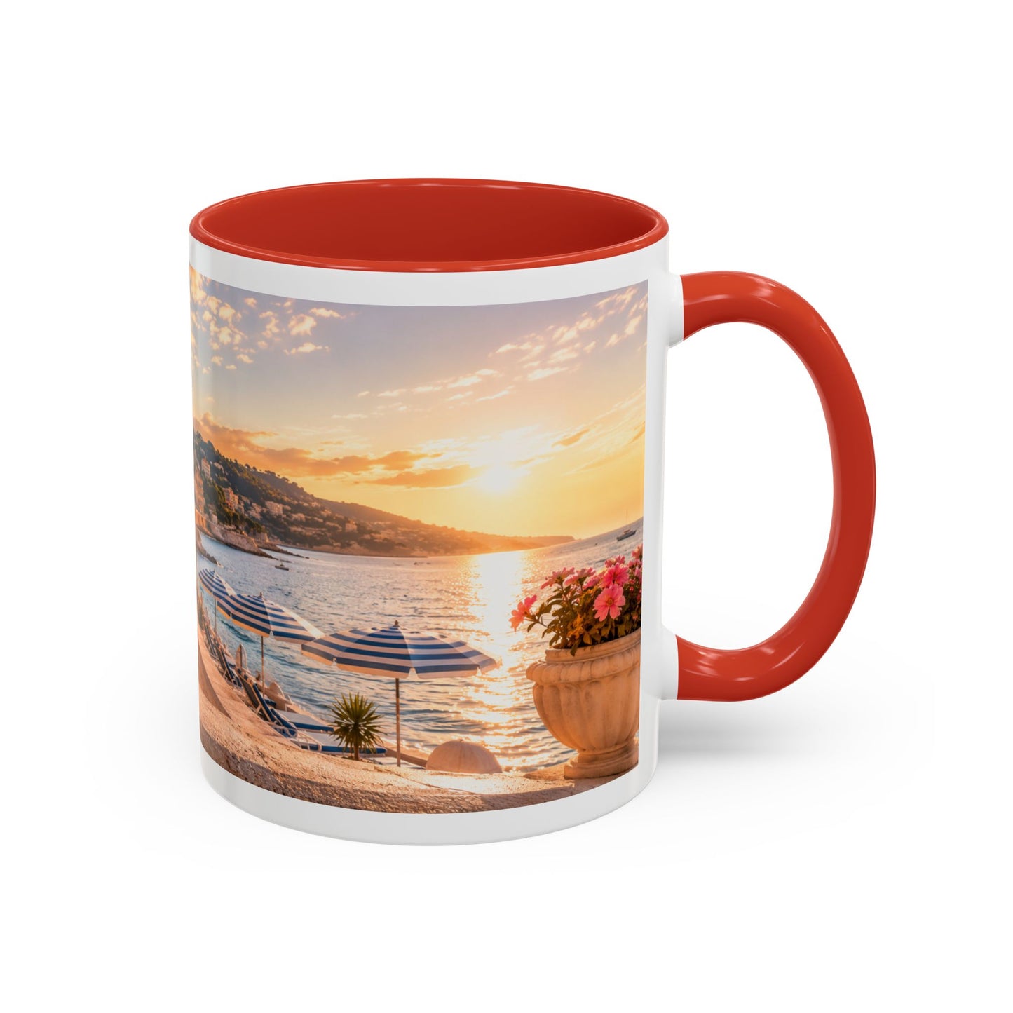 French Bulldog Beach Time Coffee Mug (11oz)