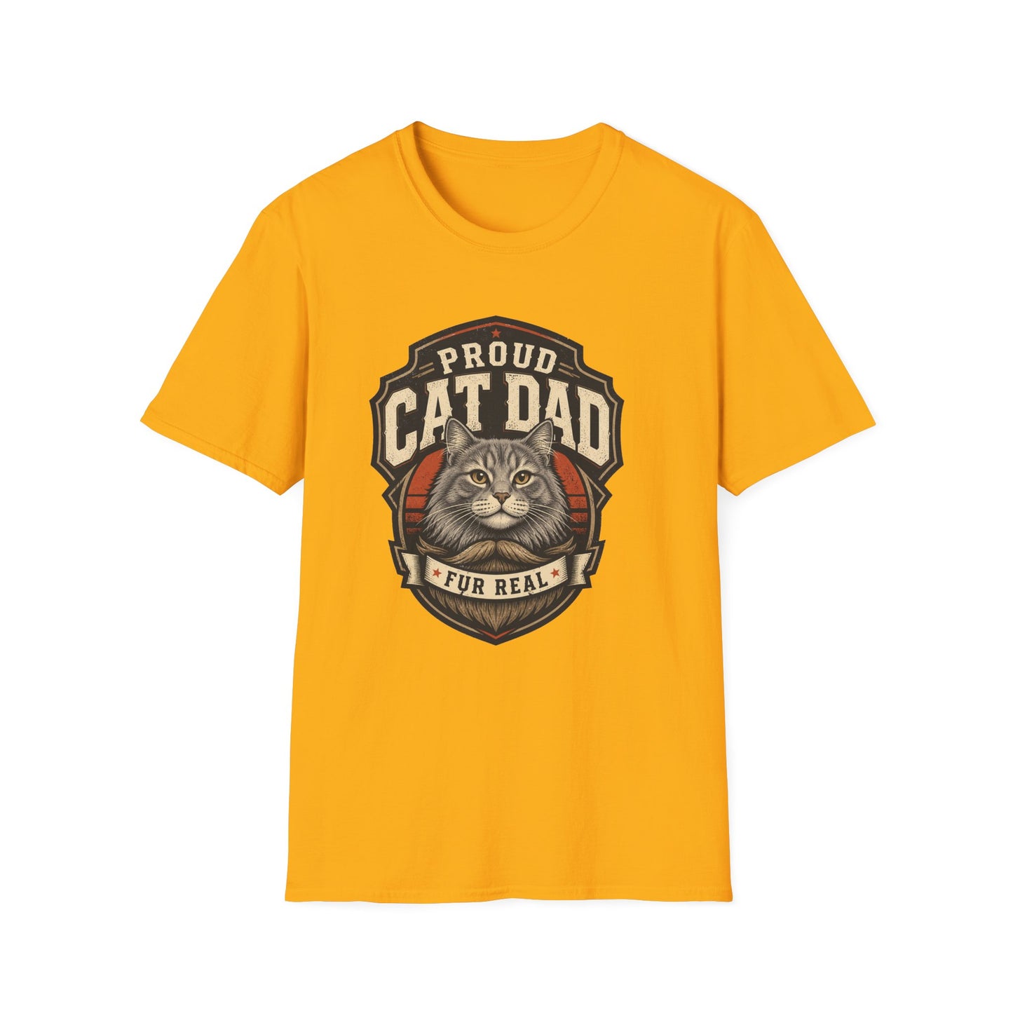 Cat Dad T-Shirt — Proud Cat Dad Fur Real