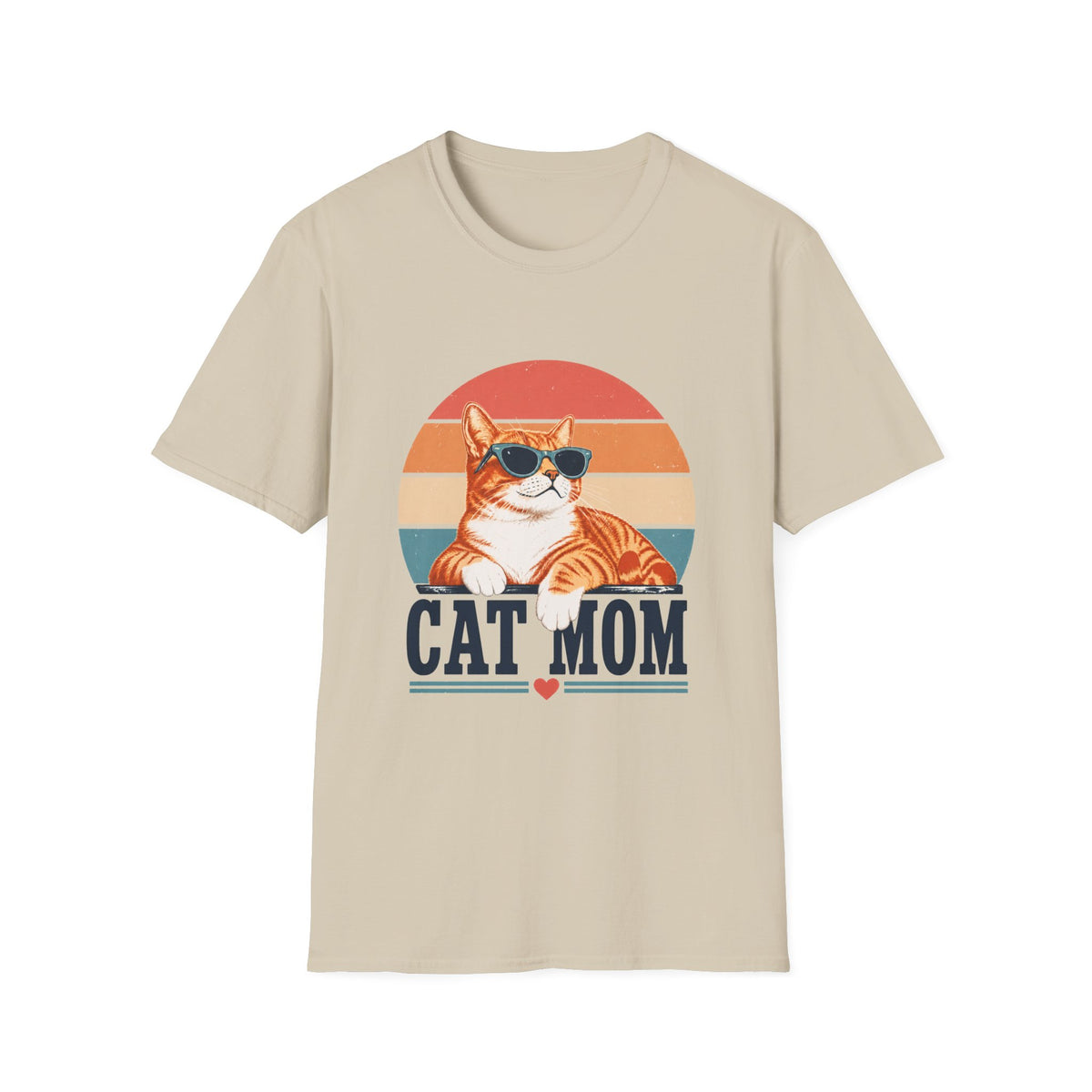 Cat Mom T-Shirt - Orange