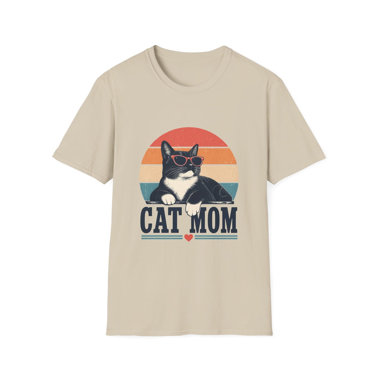 Cat Mom T-Shirt Tuxedo Cat