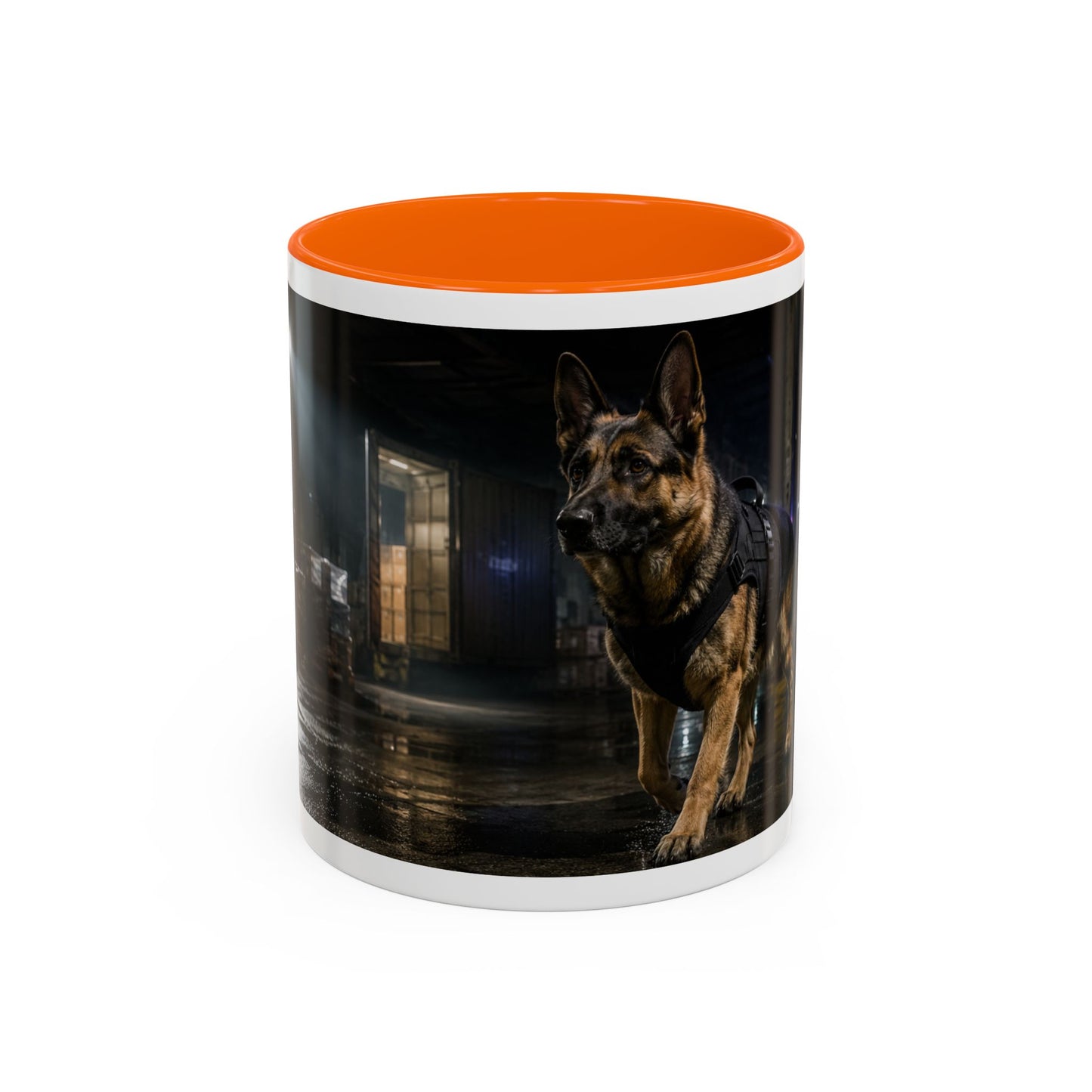 German Shepherd Police Dog Accent Mug (11oz)