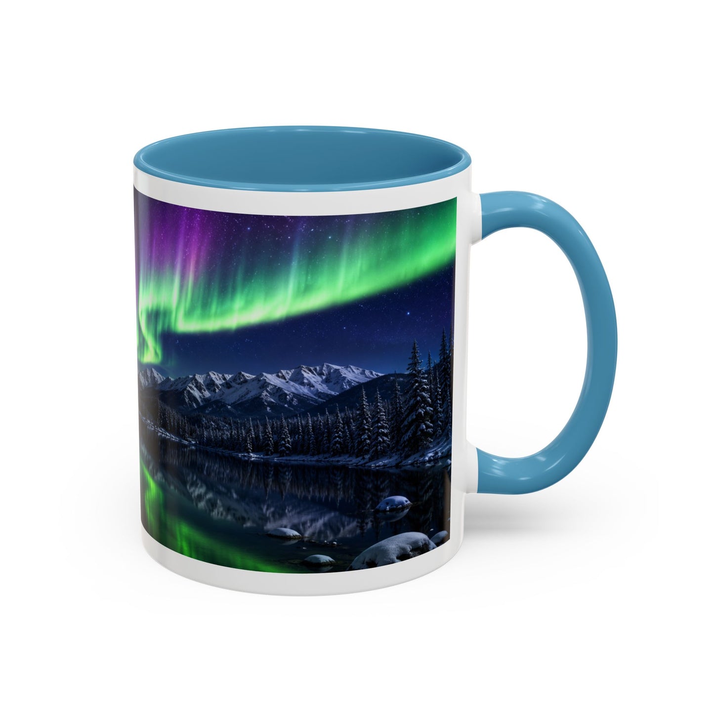 American Bulldog Aurora Night Coffee Mug