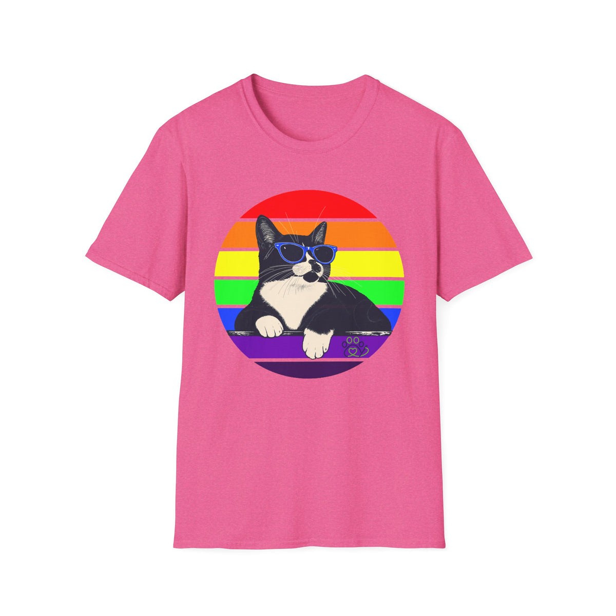Rainbow Retro Graphic Charlie T-Shirt