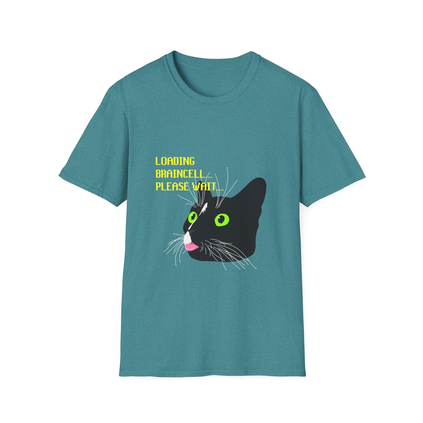 Cat T-Shirt - Loading Braincell Please Wait