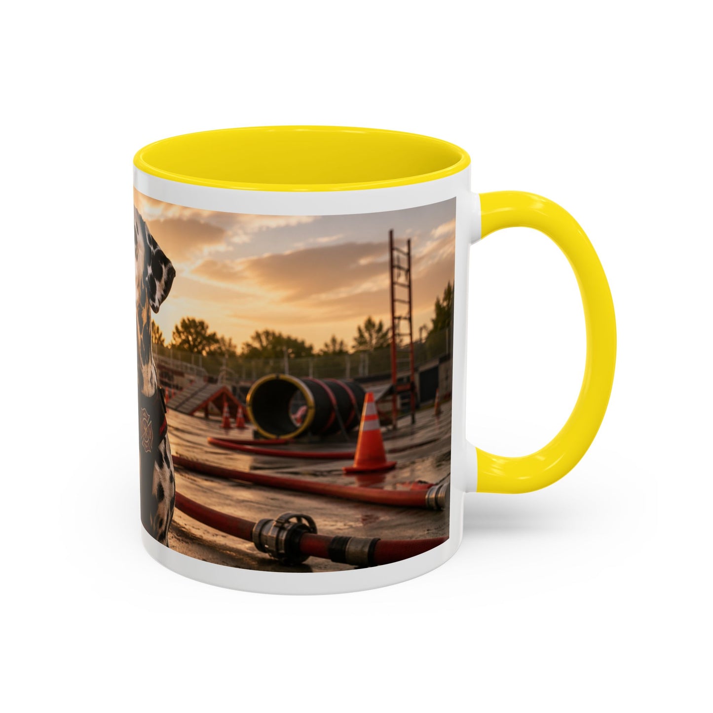 Dalmatian Firehouse Sunset Coffee Mug (11oz)