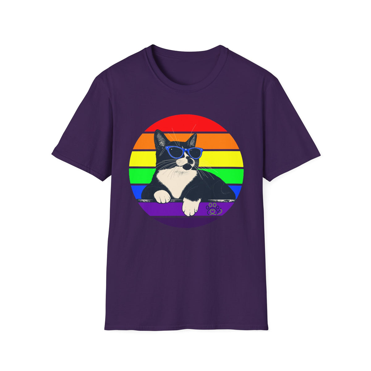 Rainbow Retro Graphic Charlie T-Shirt