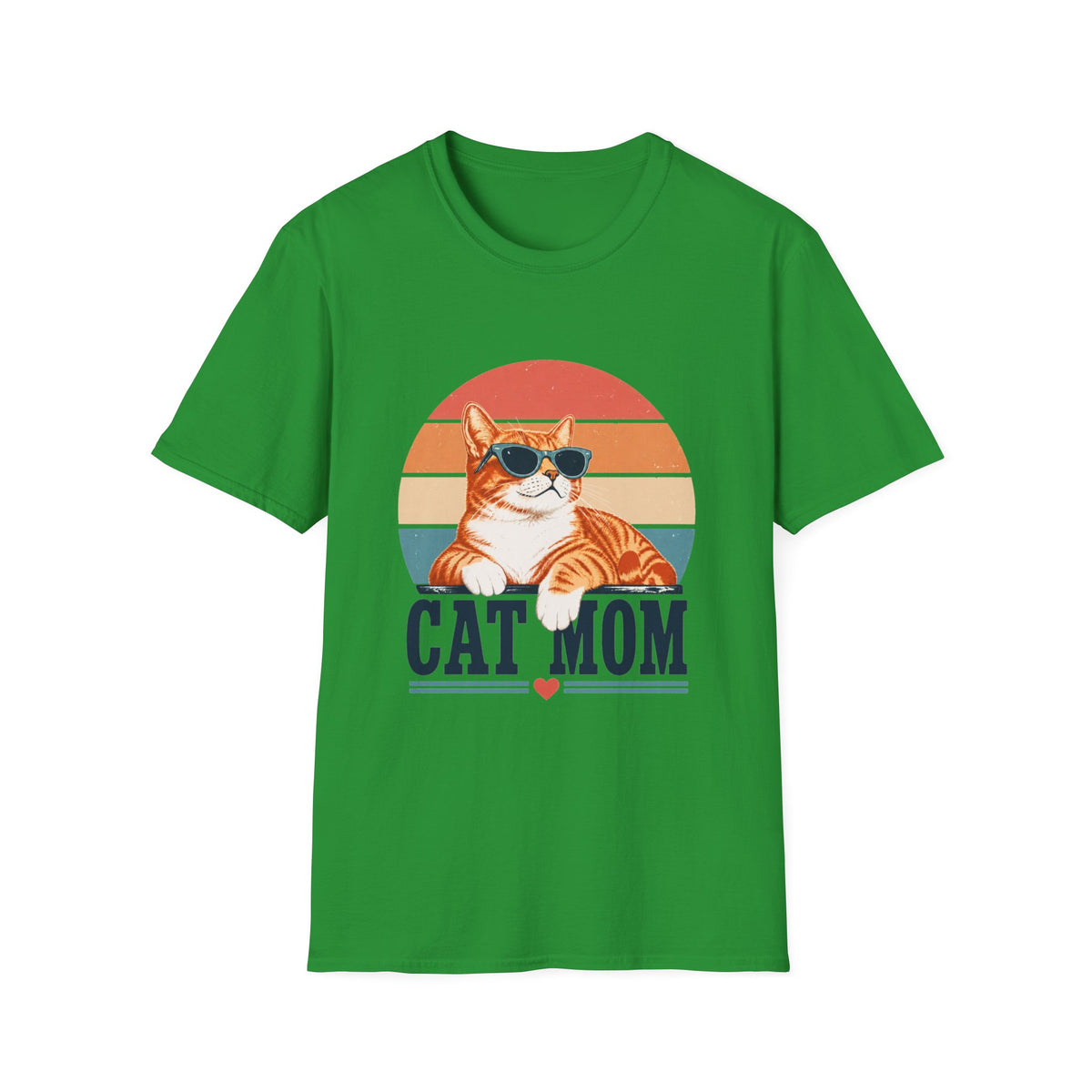 Cat Mom T-Shirt - Orange