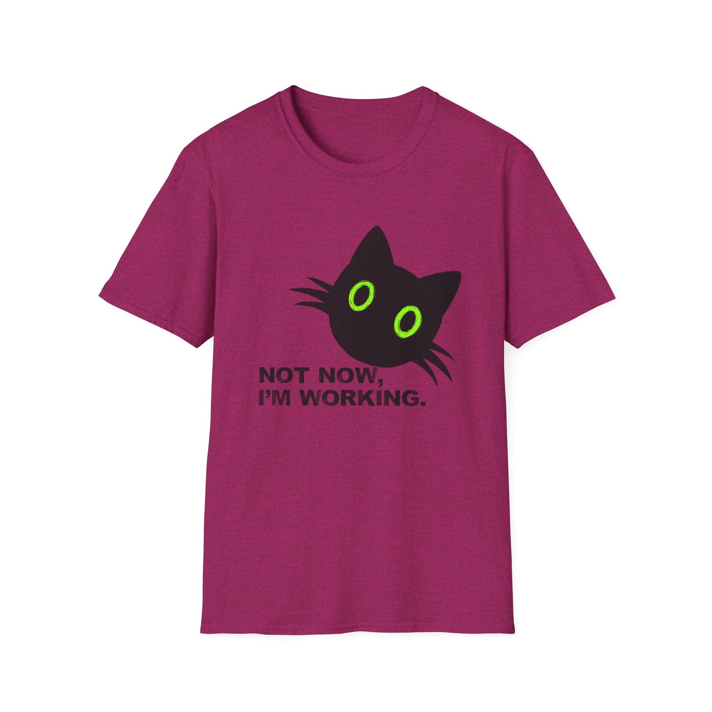 Not Now, I'm Working Cat T-shirt