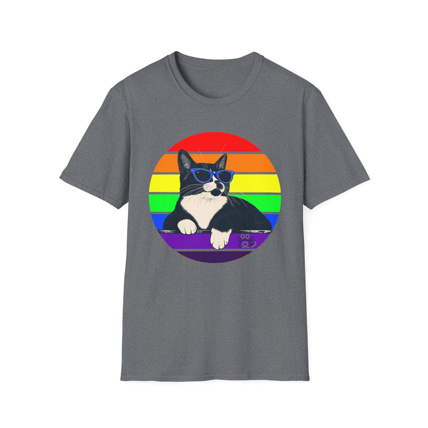 Rainbow Retro Graphic Charlie T-Shirt