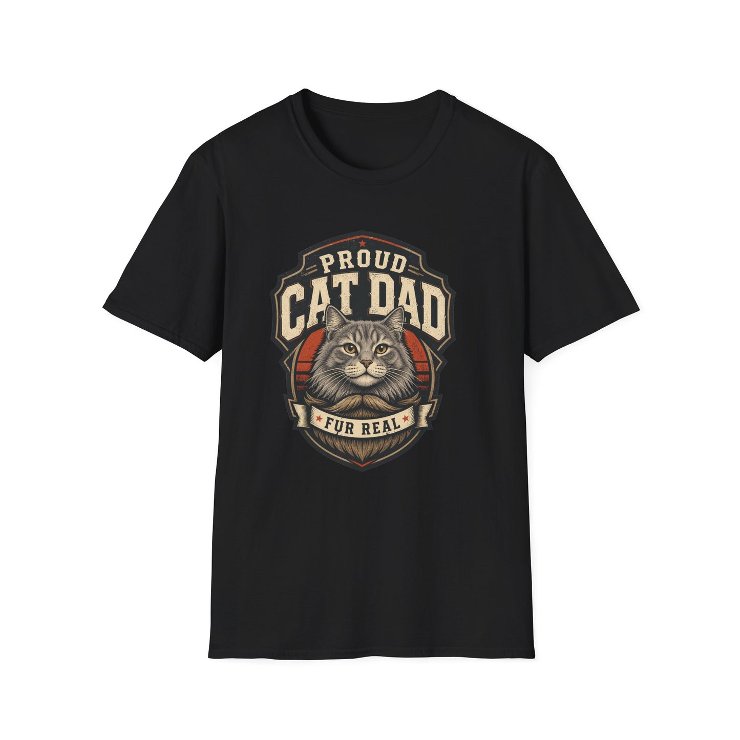 Cat Dad T-Shirt — Proud Cat Dad Fur Real