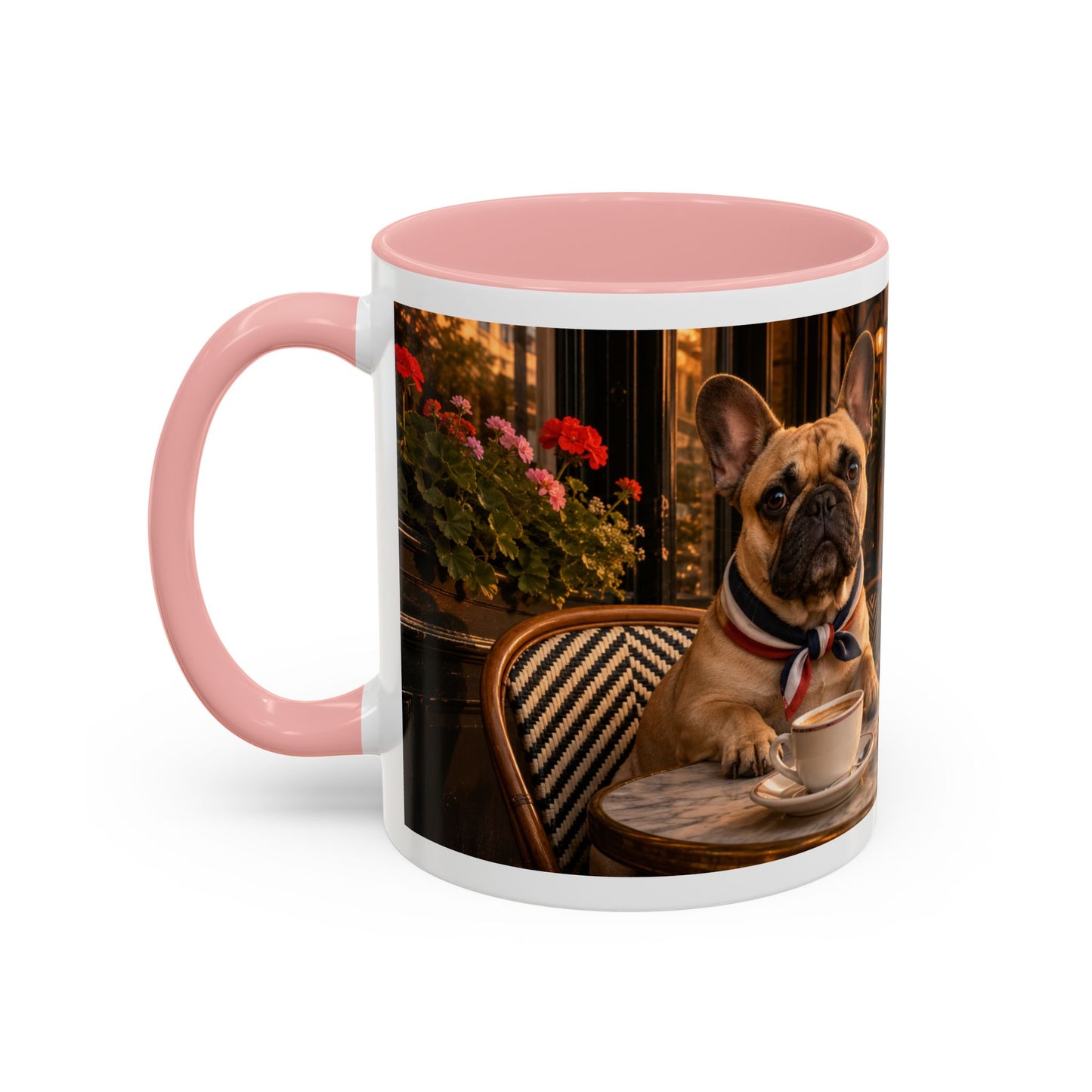 French Bulldog Paris Café Coffee Mug (11oz)