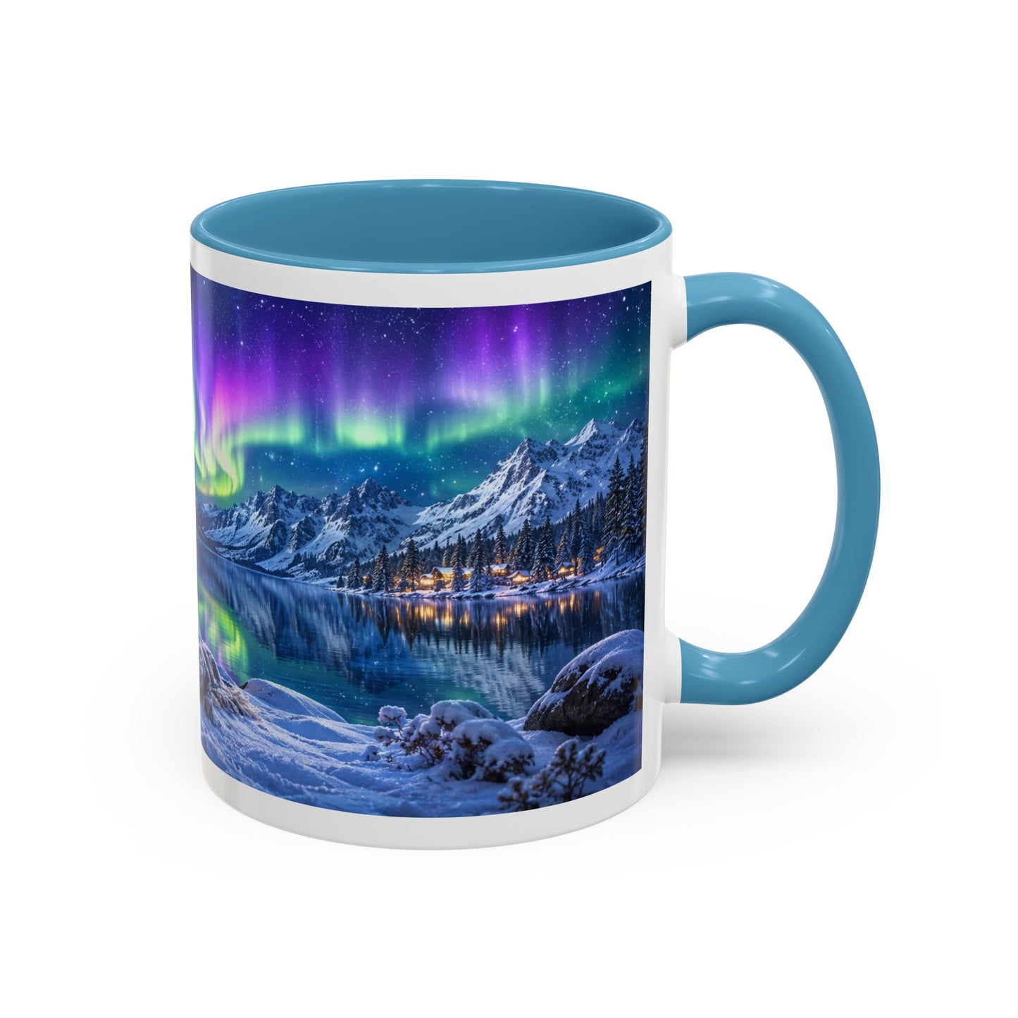 Corgi Under the Northern Lights Coffee Mug (11oz)