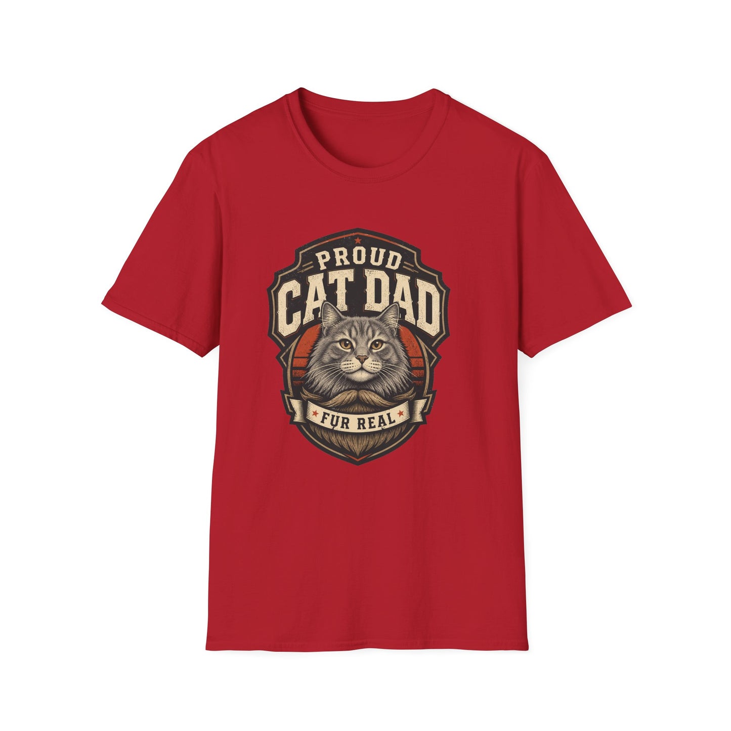 Cat Dad T-Shirt — Proud Cat Dad Fur Real