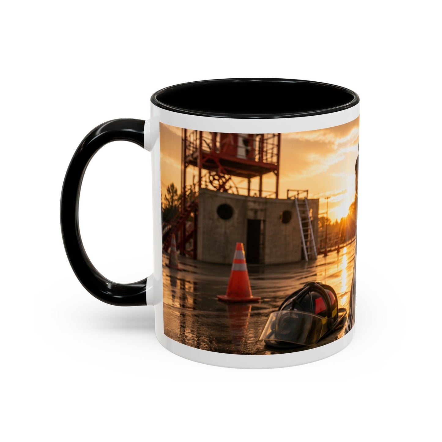 Dalmatian Firehouse Sunset Coffee Mug (11oz)