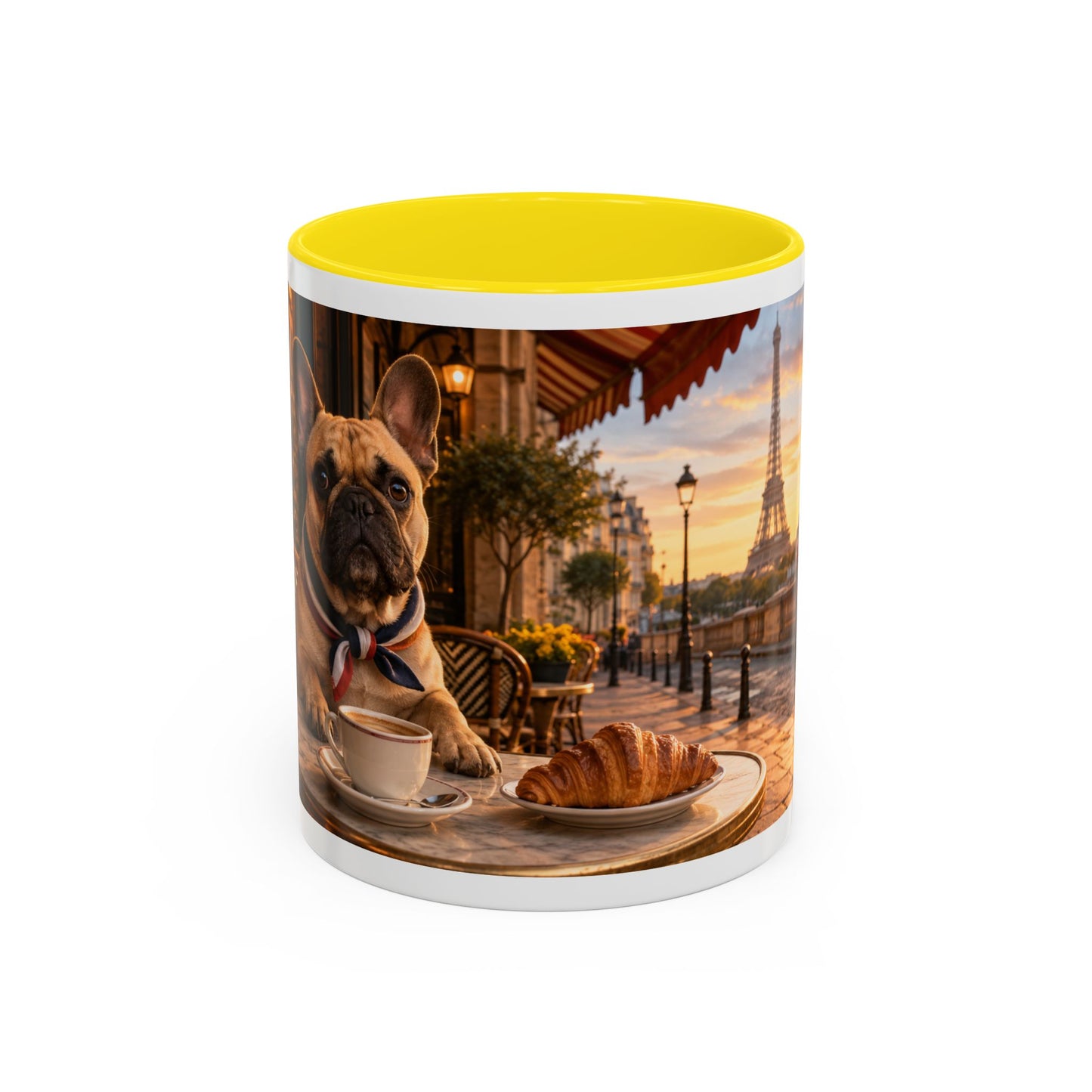 French Bulldog Paris Café Coffee Mug (11oz)