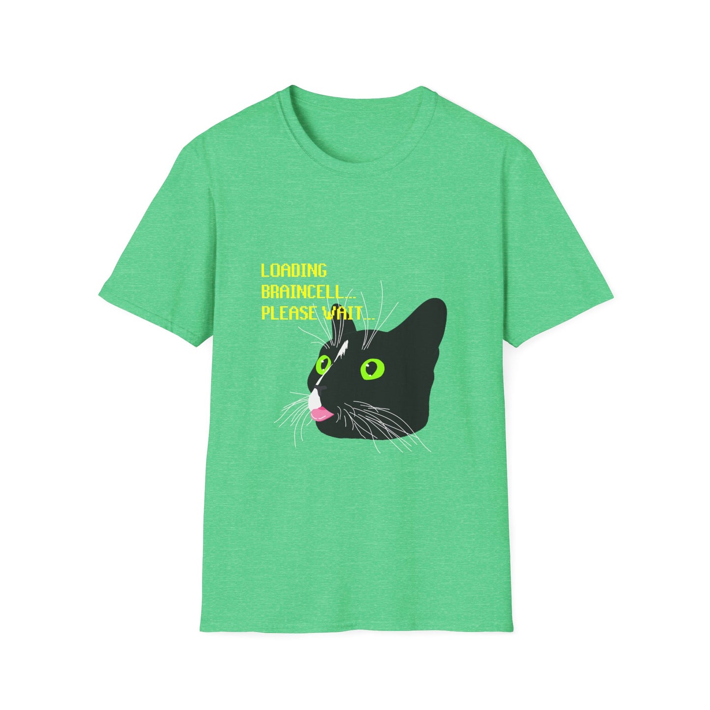 Cat T-Shirt - Loading Braincell Please Wait