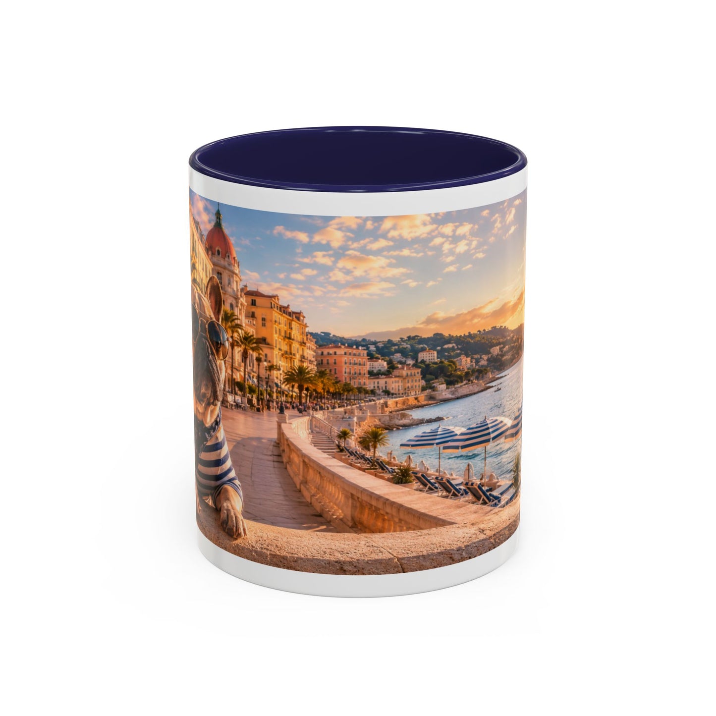 French Bulldog Beach Time Coffee Mug (11oz)