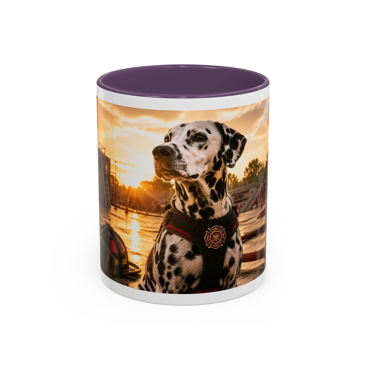 Dalmatian Firehouse Sunset Coffee Mug (11oz)