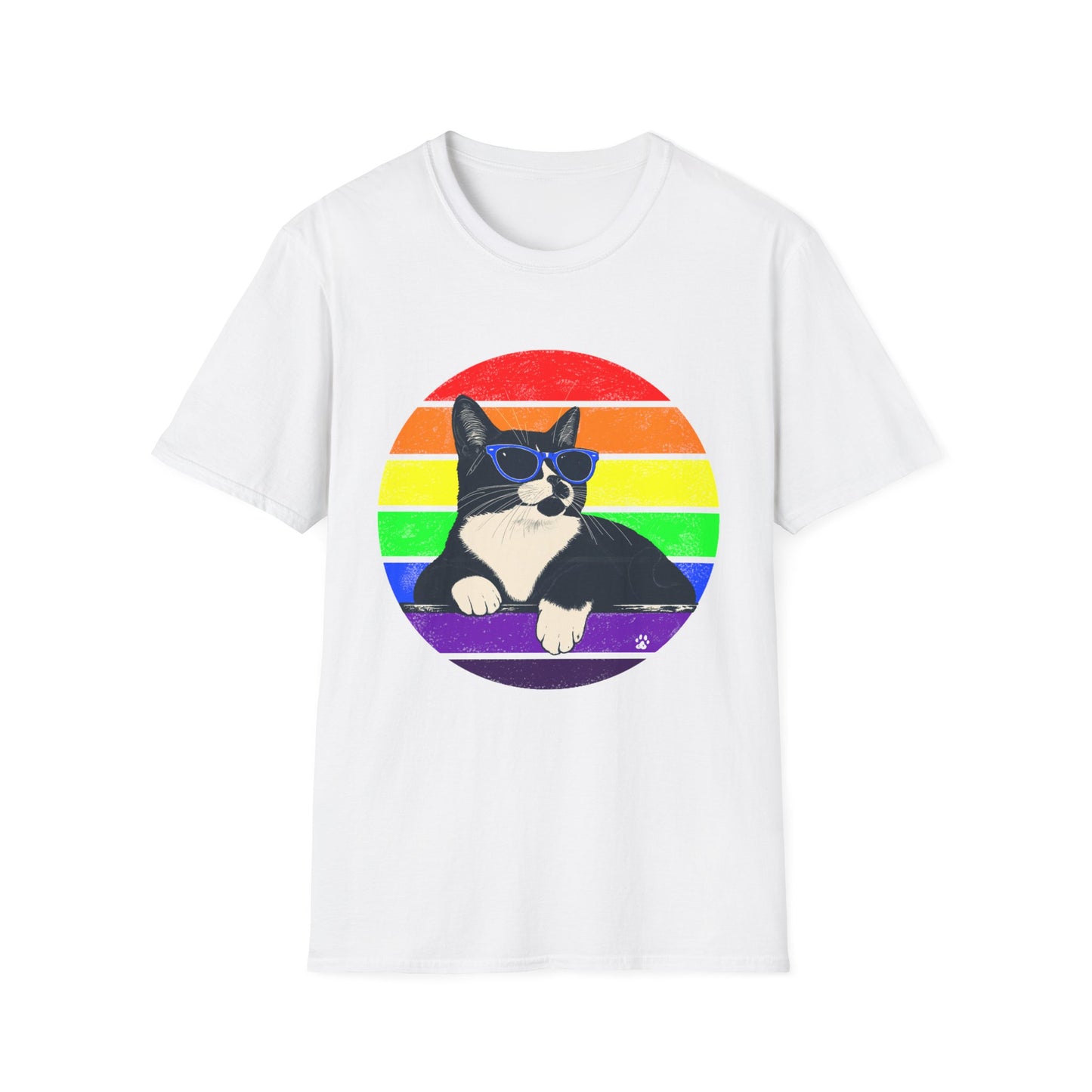 Rainbow Retro Graphic Charlie T-Shirt