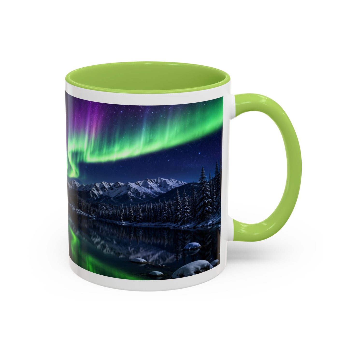 American Bulldog Aurora Night Coffee Mug