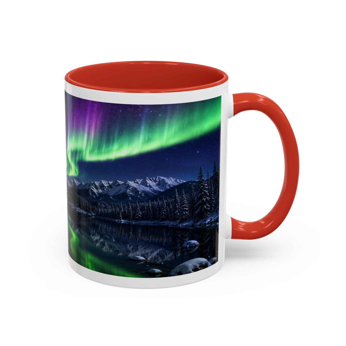 American Bulldog Aurora Night Coffee Mug