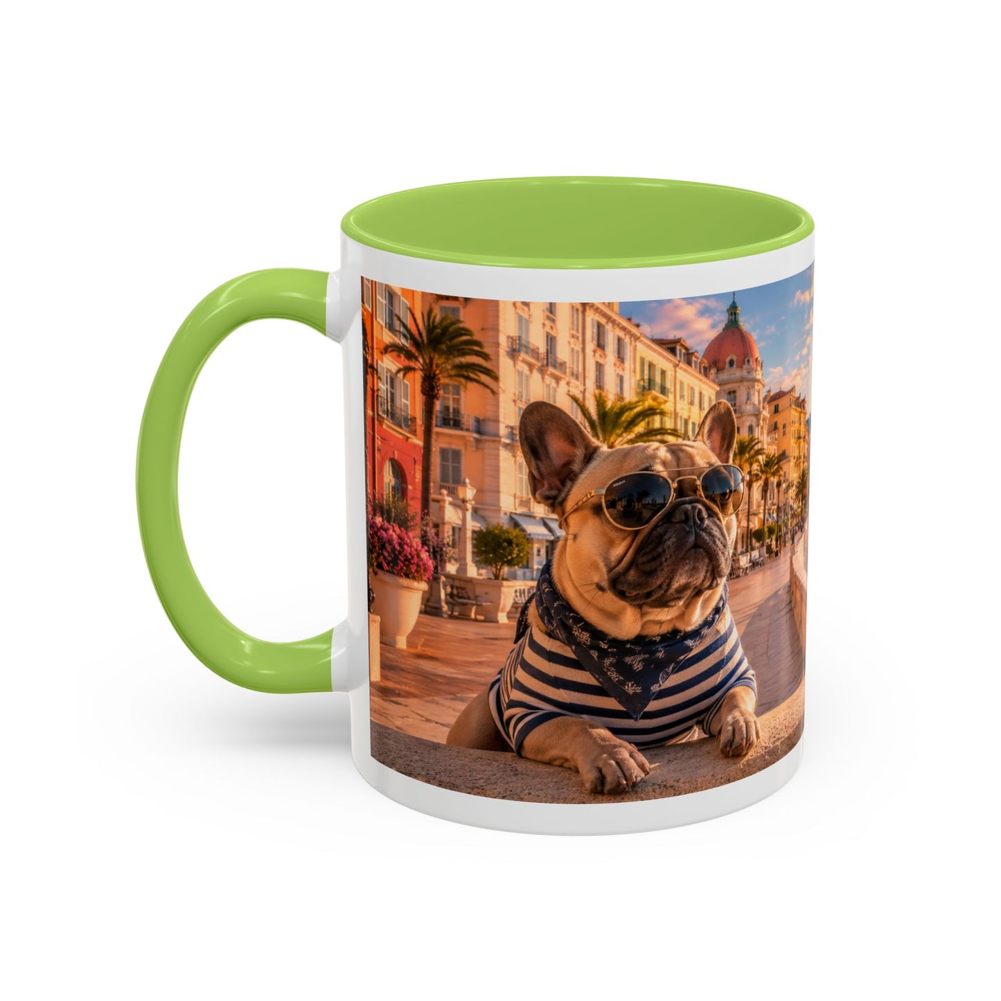 French Bulldog Beach Time Coffee Mug (11oz)