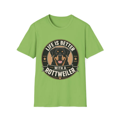 Life Is Better With A Rottweiler T-Shirt