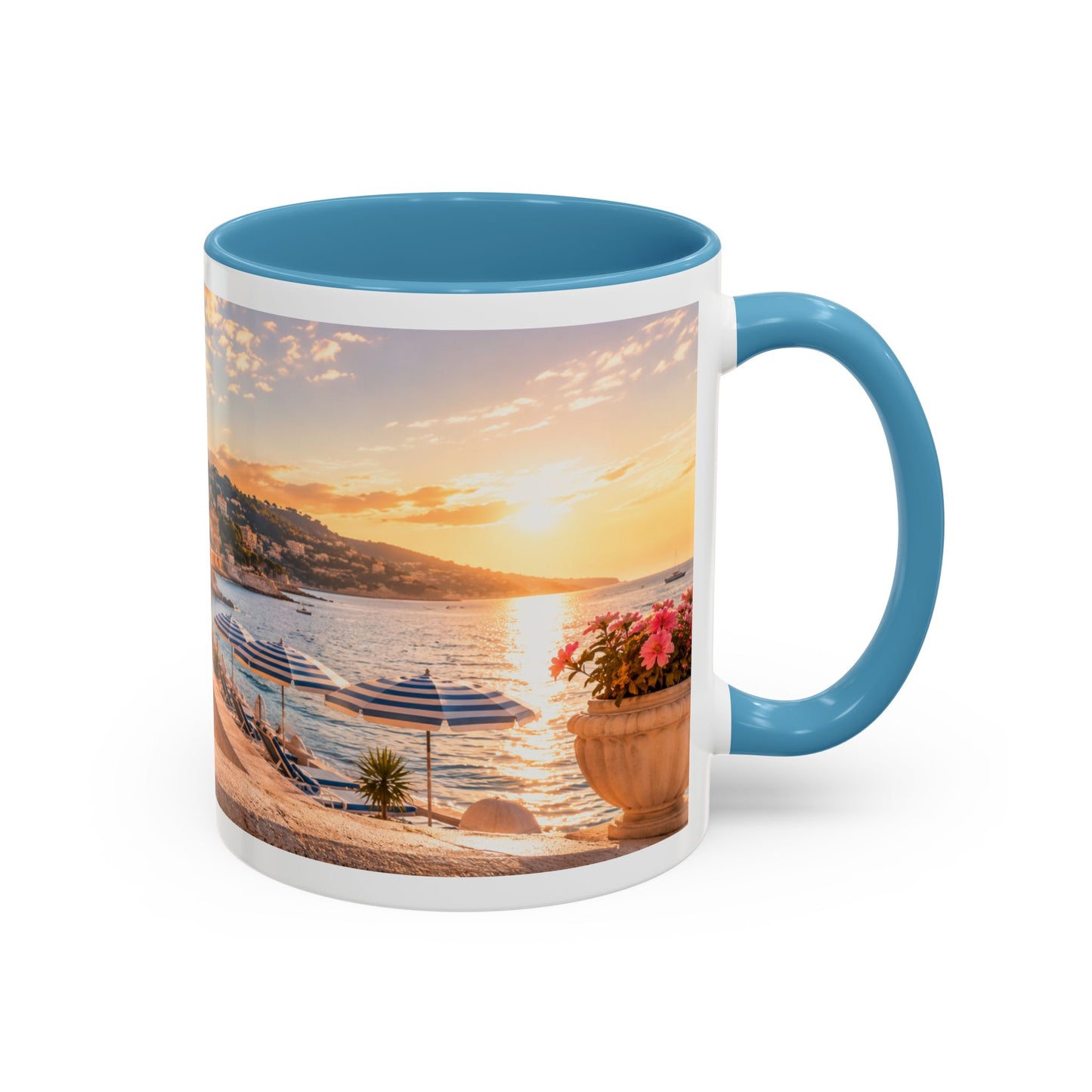 French Bulldog Beach Time Coffee Mug (11oz)