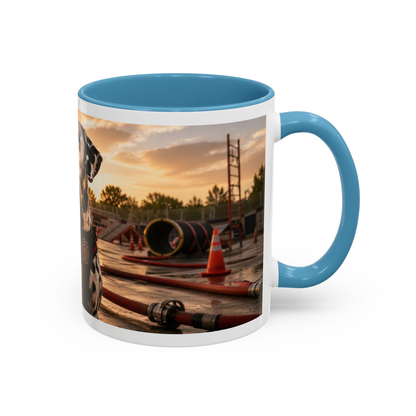 Dalmatian Firehouse Sunset Coffee Mug (11oz)