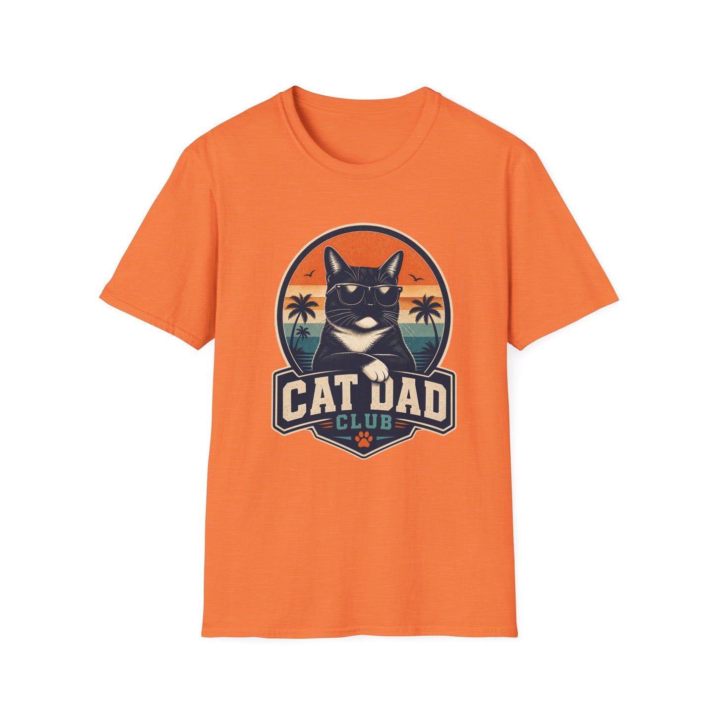 Cat Dad Club T-Shirt Tuxedo Cat