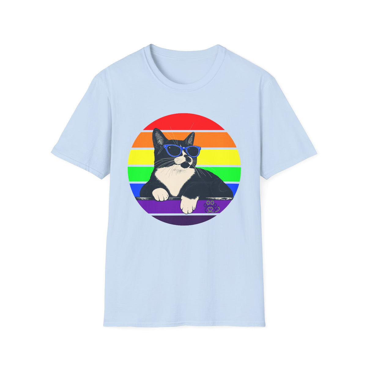 Rainbow Retro Graphic Charlie T-Shirt