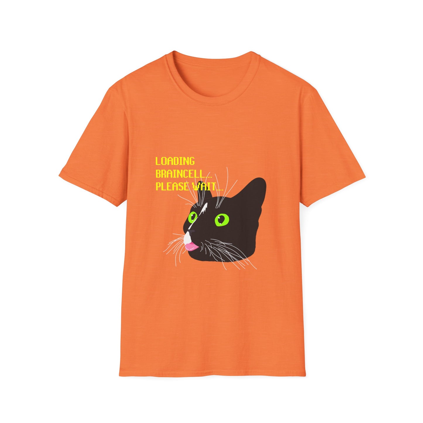 Cat T-Shirt - Loading Braincell Please Wait