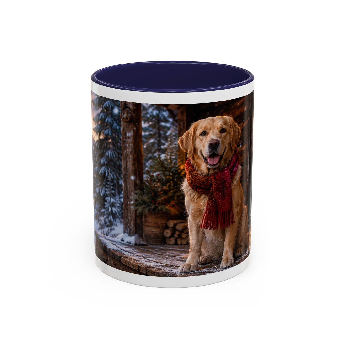 Golden Retriever Winter Holiday Coffee Mug (11oz)