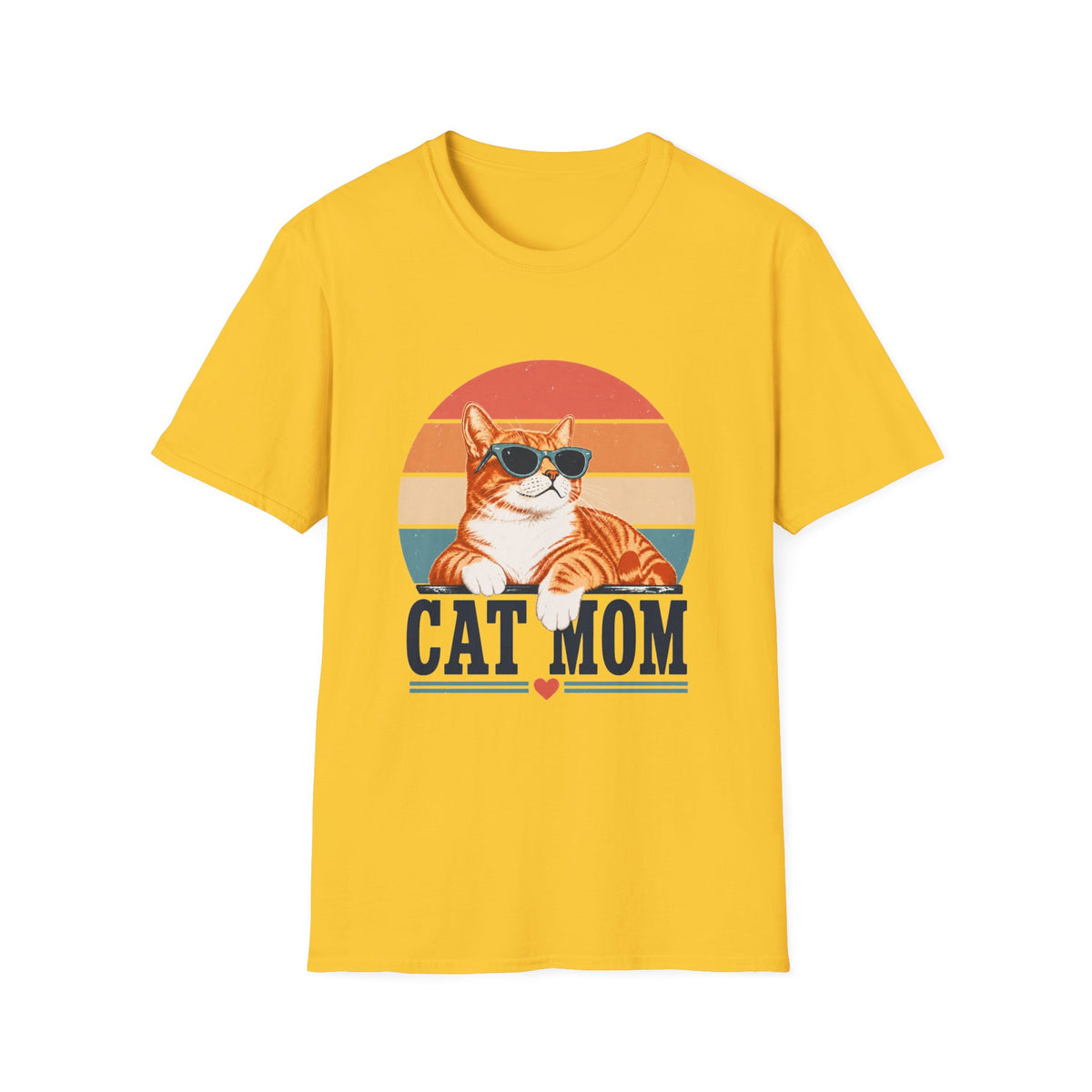 Cat Mom T-Shirt - Orange