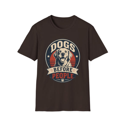 Dogs Before People T-Shirt — Vintage Retro Dog Lover Tee