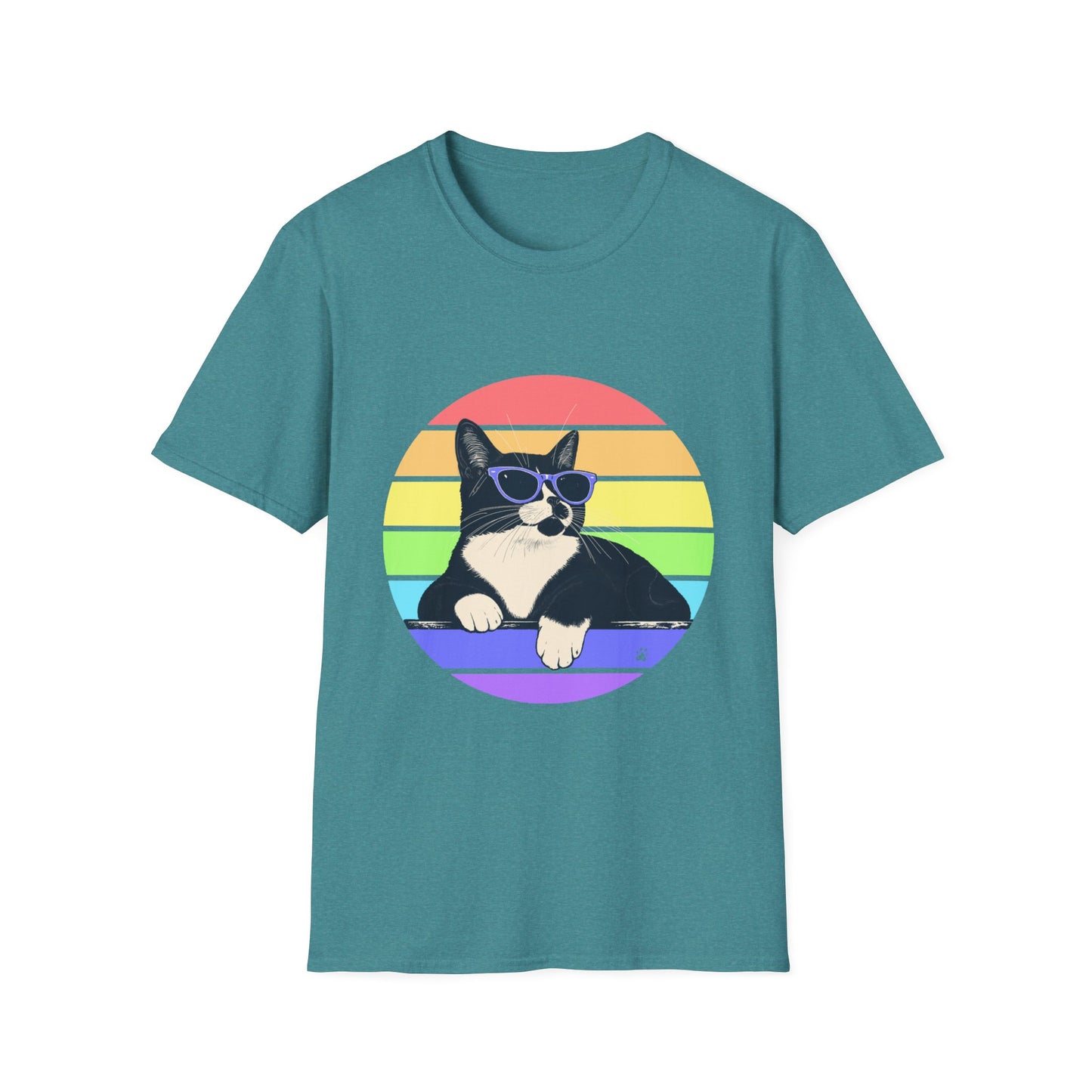Charlie- Pastel Retro Rainbow T-shirt